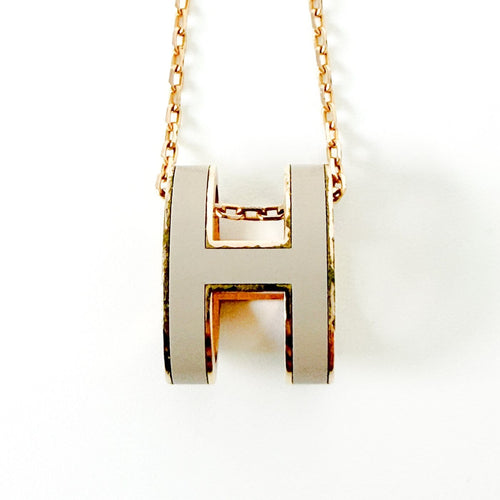 Collier Hermès - Collier Mini Pop H en métal et émail 58 Facettes ugfhy16uv9