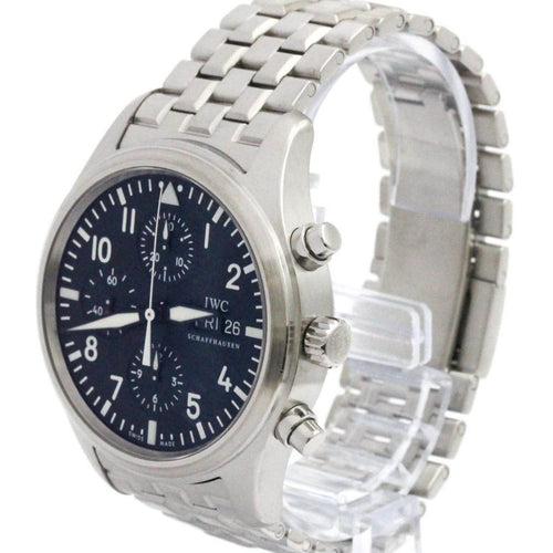 Montre IWC Schaffhausen Pilot Chronograph Automatic Watch Stainless Steel 58 Facettes xc3ms7rc6u