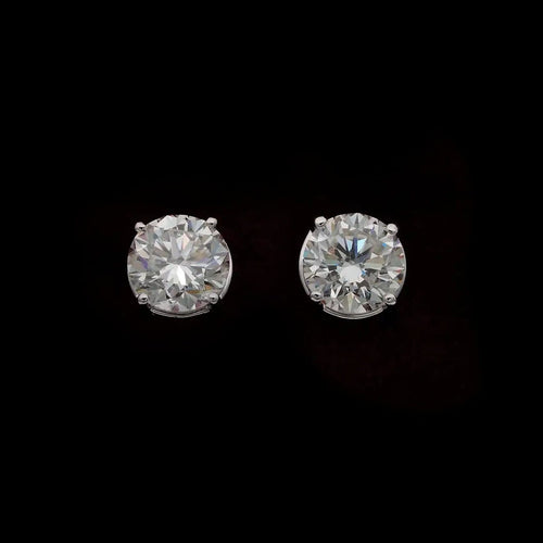 Bague AITCHES - Boucles d'oreilles solitaires diamants en or blanc 18K 58 Facettes GER1010WG
