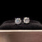 Bague AITCHES - Boucles d'oreilles solitaires diamants en or blanc 18K 58 Facettes GER1010WG