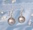 Boucles d'oreilles Boucles d’oreilles pendantes - Perles de culture de Tahiti rondes en or blanc 18K 58 Facettes 1783