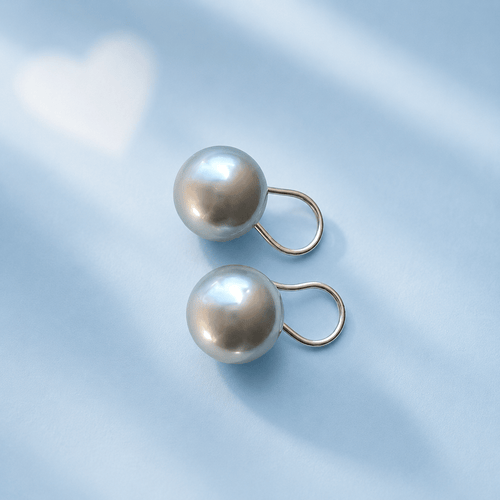 Boucles d'oreilles Boucles d’oreilles pendantes - Perles de culture de Tahiti rondes en or blanc 18K 58 Facettes 1783