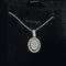 Collier AITCHES - Collier cluster diamant ovale en or blanc 18K 58 Facettes GPD1331WG
