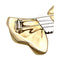 Broche Broche Fred, "Nœud", or jaune et acier. 58 Facettes 35428