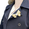 Broche Broche Fred, "Nœud", or jaune et acier. 58 Facettes 35428