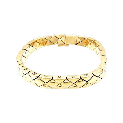 Bracelet Chanel Matelassé - Bracelet en or jaune 58 Facettes 35655