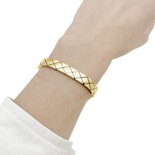 Bracelet Chanel Matelassé - Bracelet en or jaune 58 Facettes 35655
