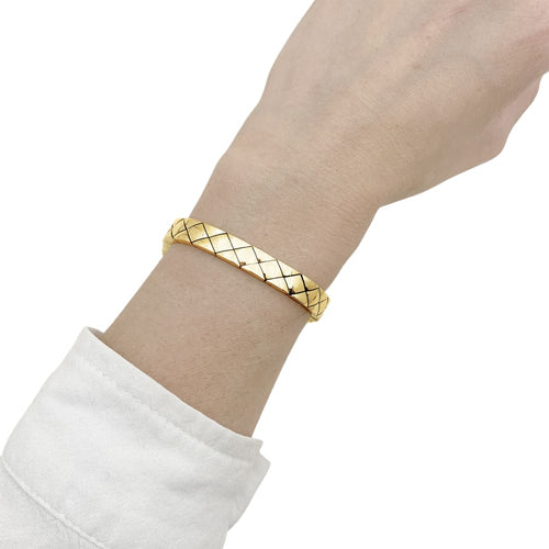Bracelet Chanel Matelassé - Bracelet en or jaune 58 Facettes 35655