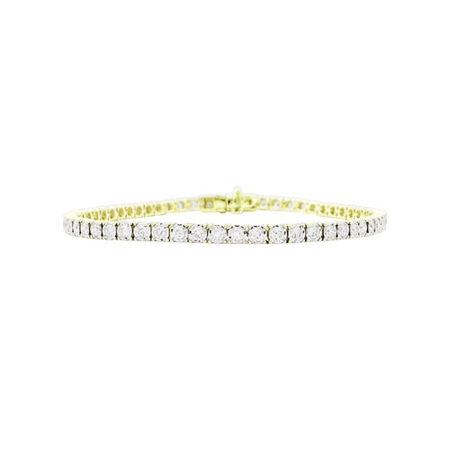 Bracelet Bracelet ligne deux ors, diamants, 2 carats. 58 Facettes 35592