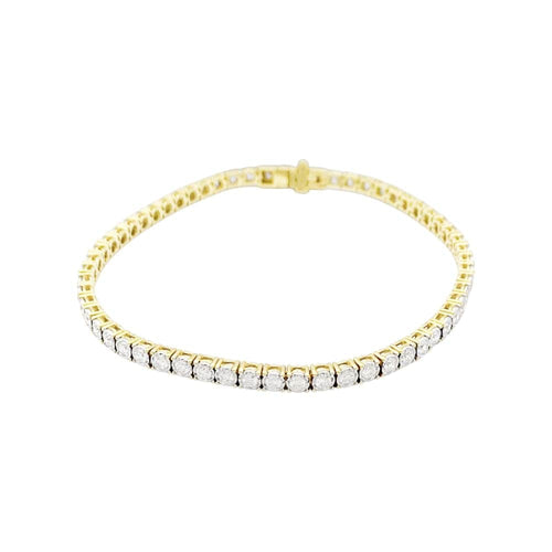Bracelet Bracelet ligne deux ors, diamants, 2 carats. 58 Facettes 35592