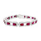 Bracelet Bracelet or blanc, diamants et rubis. 58 Facettes 35546
