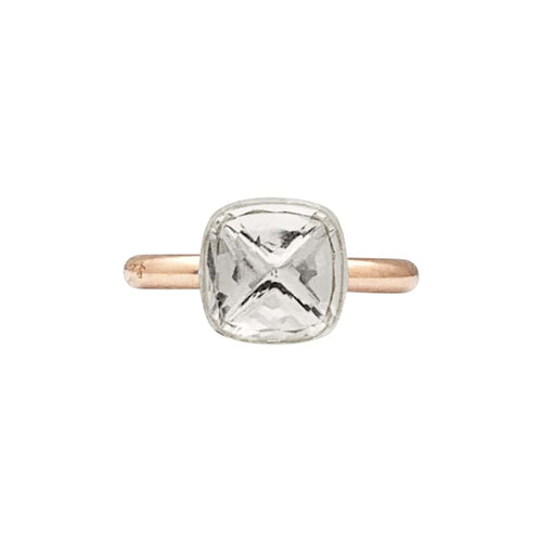 Bague 53 Bague Pomellato, "Nudo Classique", deux ors et topaze blanche. 58 Facettes 35620