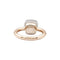 Bague 53 Bague Pomellato, "Nudo Classique", deux ors et topaze blanche. 58 Facettes 35620