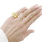 Bague 56 Bague chevalière, or jaune, diamants. 58 Facettes 35628