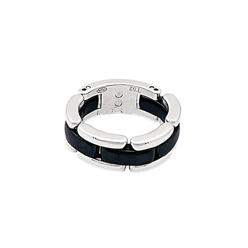 Bague 52 Bague Chanel, "Ultra", or blanc et céramique noire. 58 Facettes 35632