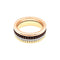 Bague 53 Bague Boucheron,"Quatre Classique Small", trois tons d'or, PVD marron et diamants. 58 Facettes 35621