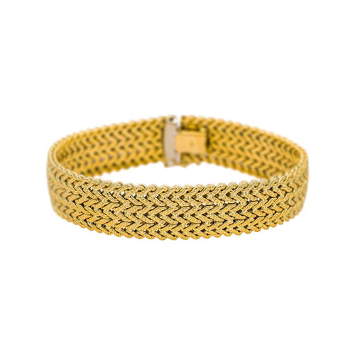 Bracelet Bracelet Maille épi Or jaune 58 Facettes 5460181CN