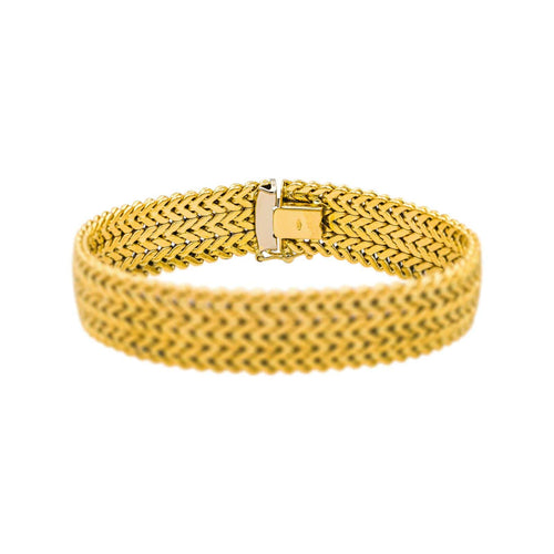 Bracelet Bracelet Maille épi Or jaune 58 Facettes 5460181CN