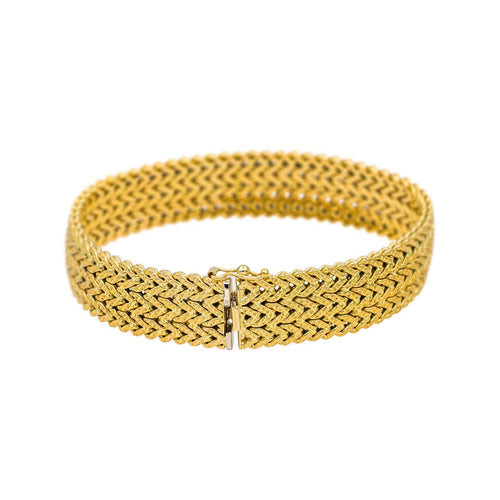 Bracelet Bracelet Maille épi Or jaune 58 Facettes 5460181CN