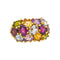 Bague 55 Bague  Cocktail Or jaune Grenat, Aigue-marine, Péridot 58 Facettes 5560099CN