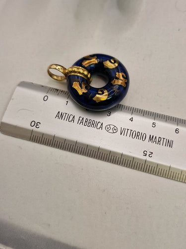 Pendentif FIDIA Florence - Pendentif lapis-lazuli en or jaune 18 kt 58 Facettes CV-053