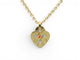 Collier pendentif POIRAY coeur entrelace pm en or rose 18k +chaine 9k boite 58 Facettes 274664