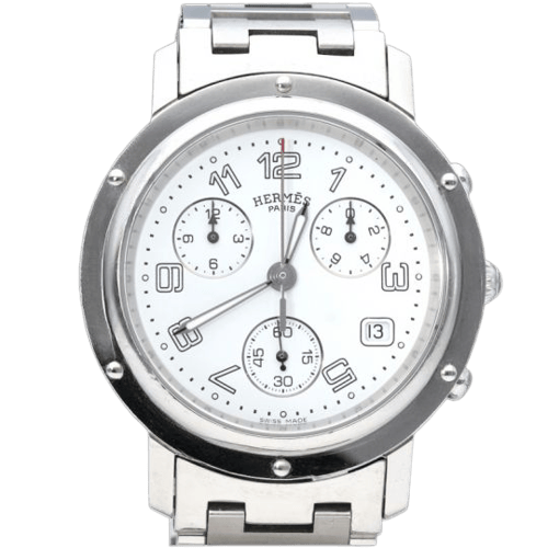 Montre Hermes Montre Clipper Chronograph 58 Facettes MT46112