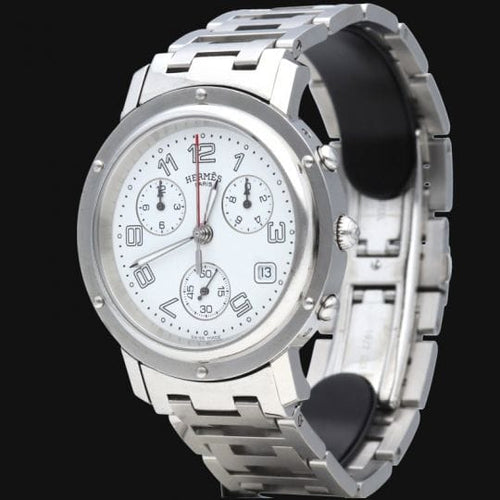 Montre Hermes Montre Clipper Chronograph 58 Facettes MT46112
