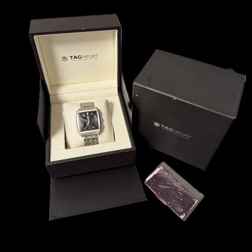 Montre TAG Heuer Monaco - Montre chronographe en acier 58 Facettes MT46536