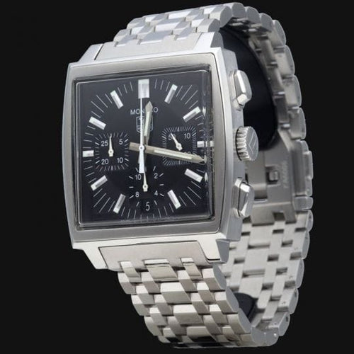 Montre TAG Heuer Monaco - Montre chronographe en acier 58 Facettes MT46536