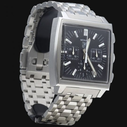 Montre TAG Heuer Monaco - Montre chronographe en acier 58 Facettes MT46536