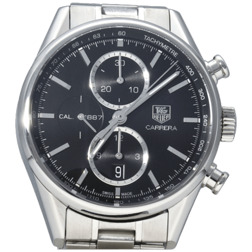 Montre TAG Heuer Carrera - Montre Calibre 1887 chronographe en acier 58 Facettes MT46474