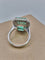 Bague 54 Bague émeraude octogonale en or blanc 18 kt 58 Facettes CV-056