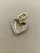 Pendentif Pendentif cœur en or jaune et blanc pavé de diamants 58 Facettes CV-058