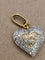 Pendentif Pendentif cœur en or jaune et blanc pavé de diamants 58 Facettes CV-058