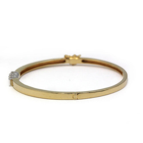 Bracelet Bracelet rigide - Bracelet en or jaune et diamants 58 Facettes 260118R