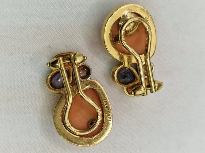 Boucles d'oreilles Boucles d'oreilles pendantes vintage Manfredi 58 Facettes CV-059