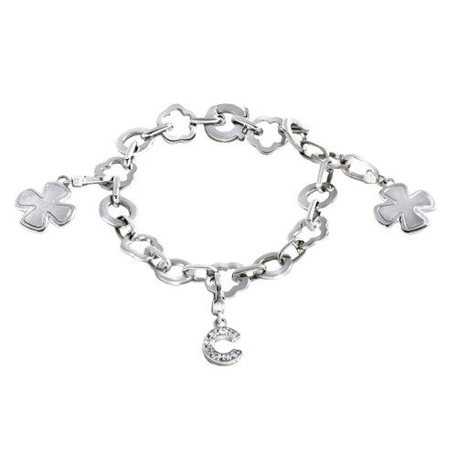 Bracelet CHANEL - Bracelet charms en or gris et diamants 58 Facettes OC-62100140