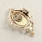 Broche Broche ancienne 19e siècle Or rose, Émeraudes, Perle et Diamant 58 Facettes OC-65000094