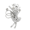 Broche Gerbe - Broche en or blanc et diamants 58 Facettes 65000017