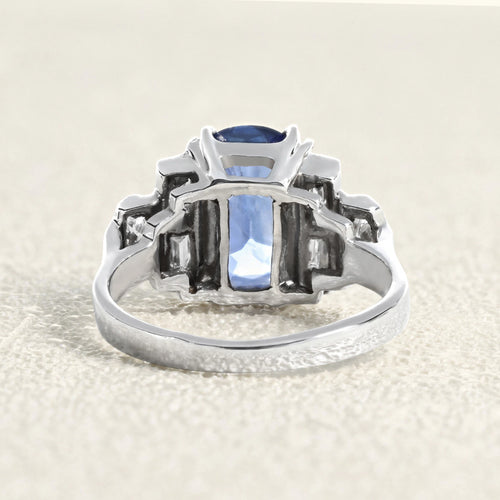 Bague 50 Bague Or blanc Saphir et Diamants 58 Facettes 61100135