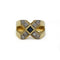 Bague 51.5 Chevalière - Bague en or jaune et blanc diamants saphir 58 Facettes 260126R