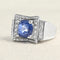 Bague 56 Bague Or blanc, Saphir et Diamants 58 Facettes 61100163