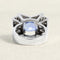 Bague 56 Bague Or blanc, Saphir et Diamants 58 Facettes 61100163
