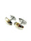 Boutons de manchette Hermès - Boutons de manchette en argent et or jaune 18K 58 Facettes HERMES BM