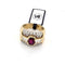 Bague 54 Bague en or jaune avec diamants et rubis central 58 Facettes NOCODE RUBY