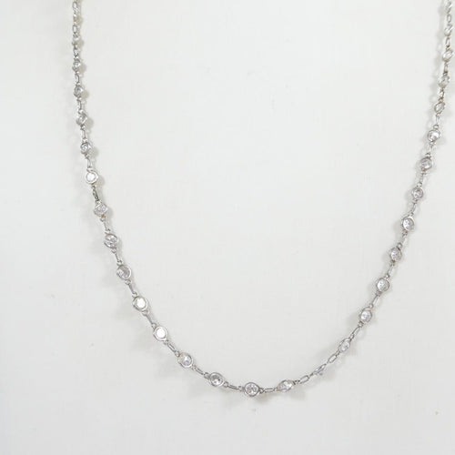 Collier Collier en platine et diamants 3,50 carats 58 Facettes LP244