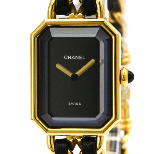 Montre Chanel Premiere Rock Quartz Watch Plated Metal and Leather 58 Facettes dr7zrximi3