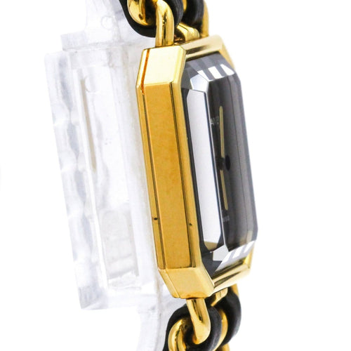 Montre Chanel Premiere Rock Quartz Watch Plated Metal and Leather 58 Facettes dr7zrximi3