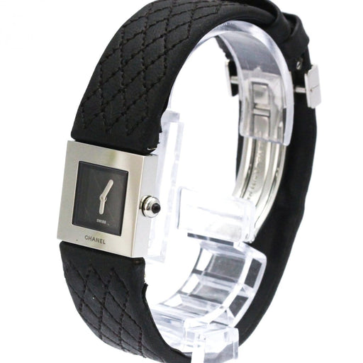 Montre Chanel Matelasse Quartz Watch Stainless Steel and Quilted Leather 58 Facettes nvavwk5zxr